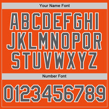 Load image into Gallery viewer, Custom Orange Steel Gray-White Performance T-Shirt