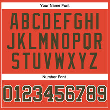 Load image into Gallery viewer, Custom Orange Olive-White Authentic Throwback Basketball Jersey