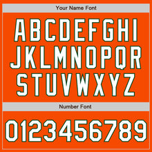 Load image into Gallery viewer, Custom Orange White-Green Authentic Baseball Jersey
