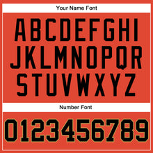 Load image into Gallery viewer, Custom Orange Black Pinstripe Black-Old Gold Authentic Basketball Jersey