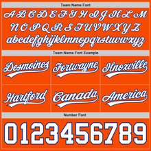 Load image into Gallery viewer, Custom Orange White-Royal Authentic Throwback Basketball Shorts