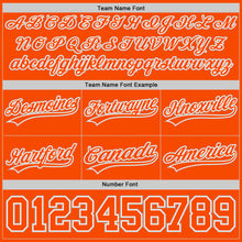 Load image into Gallery viewer, Custom Orange White-Gray Authentic Throwback Basketball Shorts