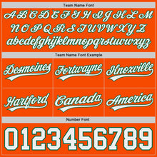 Load image into Gallery viewer, Custom Orange White-Kelly Green Authentic Throwback Basketball Shorts