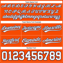 Load image into Gallery viewer, Custom Orange White-Navy Authentic Basketball Shorts