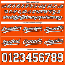 Load image into Gallery viewer, Custom Orange White-Black Authentic Basketball Shorts