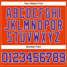Load image into Gallery viewer, Custom Orange Purple-White Authentic Baseball Jersey