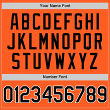 Load image into Gallery viewer, Custom Orange Black-White Authentic Throwback Baseball Jersey