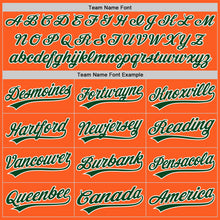 Load image into Gallery viewer, Custom Orange Green-White Authentic Throwback Baseball Jersey