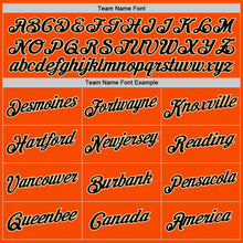 Load image into Gallery viewer, Custom Orange Black-Cream Authentic Throwback Basketball Jersey