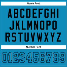 Load image into Gallery viewer, Custom Panther Blue Panther Blue-Black Mesh Authentic Football Jersey