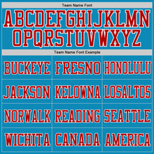 Load image into Gallery viewer, Custom Panther Blue Red-White Mesh Authentic Football Jersey