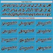 Load image into Gallery viewer, Custom Panther Blue Black-White Authentic Baseball Jersey