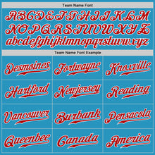 Load image into Gallery viewer, Custom Panther Blue Red-White Authentic Baseball Jersey