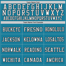 Load image into Gallery viewer, Custom Panther Blue Black-White Mesh Authentic Football Jersey