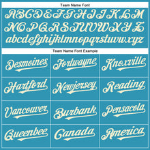 Load image into Gallery viewer, Custom Panther Blue Cream Authentic Baseball Jersey