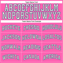 Load image into Gallery viewer, Custom Pink White-Light Blue Authentic Throwback Basketball Jersey