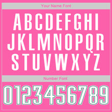 Load image into Gallery viewer, Custom Pink White-Kelly Green Authentic Baseball Jersey