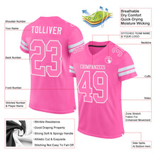 Load image into Gallery viewer, Custom Pink Pink-White Mesh Authentic Football Jersey