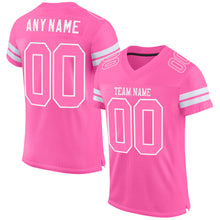 Load image into Gallery viewer, Custom Pink Pink-White Mesh Authentic Football Jersey