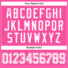 Load image into Gallery viewer, Custom Pink White Authentic Sleeveless Baseball Jersey