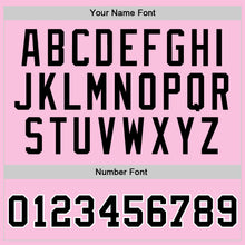 Load image into Gallery viewer, Custom Light Pink Black-White Authentic Throwback Basketball Jersey