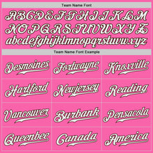 Load image into Gallery viewer, Custom Pink White-Brown Authentic Baseball Jersey