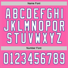 Load image into Gallery viewer, Custom Pink White-Royal Hockey Jersey