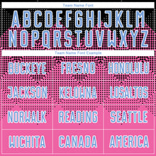 Load image into Gallery viewer, Custom Pink Light Blue Black-White Round Neck Sublimation Basketball Suit Jersey