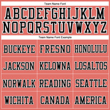 Load image into Gallery viewer, Custom Pink Black-White Stitched Cuffed Knit Hat