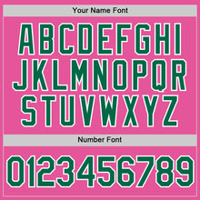 Load image into Gallery viewer, Custom Pink Kelly Green-White Performance T-Shirt