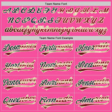 Load image into Gallery viewer, Custom Pink Vintage USA Flag-Cream Authentic Baseball Jersey