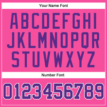 Load image into Gallery viewer, Custom Pink White Pinstripe Purple-White Authentic Basketball Jersey