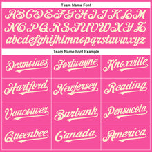 Load image into Gallery viewer, Custom Pink Cream Authentic Baseball Jersey