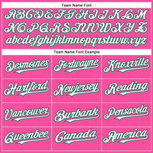 Load image into Gallery viewer, Custom Pink White-Kelly Green Authentic Baseball Jersey