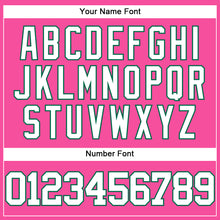 Load image into Gallery viewer, Custom Pink White-Kelly Green Authentic Baseball Jersey