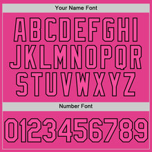 Load image into Gallery viewer, Custom Pink Black-White Authentic Throwback Baseball Jersey