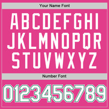 Load image into Gallery viewer, Custom Pink White-Kelly Green Authentic Throwback Baseball Jersey