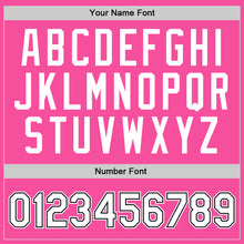 Load image into Gallery viewer, Custom Pink White-Black Authentic Throwback Basketball Jersey