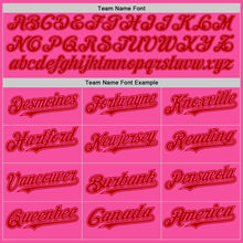Load image into Gallery viewer, Custom Pink Red Authentic Baseball Jersey