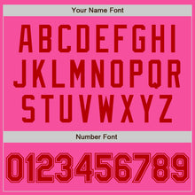 Load image into Gallery viewer, Custom Pink Red Authentic Baseball Jersey