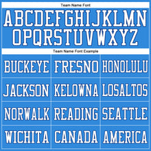 Load image into Gallery viewer, Custom Powder Blue White-Royal Mesh Authentic Football Jersey