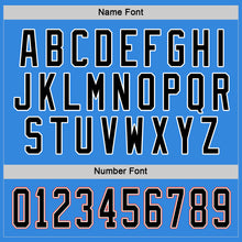 Load image into Gallery viewer, Custom Powder Blue Black-Orange Hockey Jersey