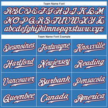 Load image into Gallery viewer, Custom Powder Blue White-Red Authentic Sleeveless Baseball Jersey