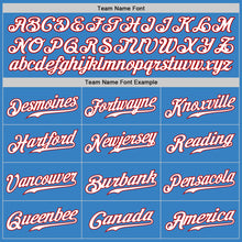 Load image into Gallery viewer, Custom Powder Blue White-Red Authentic Baseball Jersey