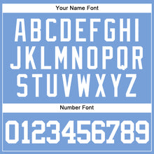 Load image into Gallery viewer, Custom Powder Blue White Authentic Baseball Jersey