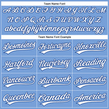 Load image into Gallery viewer, Custom Powder Blue White Pinstripe Royal Authentic Baseball Jersey