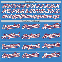 Load image into Gallery viewer, Custom Powder Blue White-Crimson Authentic Baseball Jersey