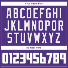 Load image into Gallery viewer, Custom Purple White-Gray Authentic Baseball Jersey