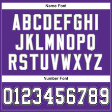 Load image into Gallery viewer, Custom Purple White-Gray Mesh Authentic Football Jersey