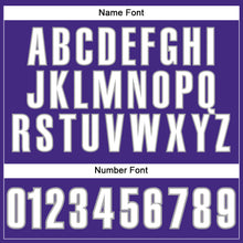 Load image into Gallery viewer, Custom Purple White-Gray Mesh Authentic Football Jersey